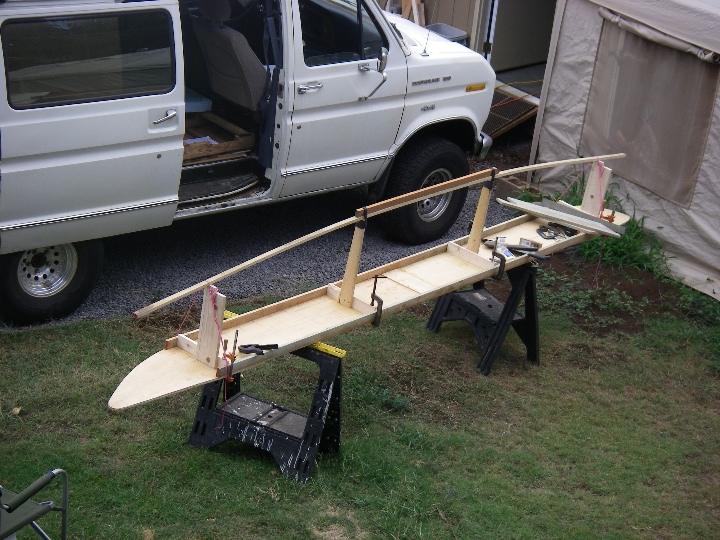 SkinOnFrame Outrigger Sailing Canoe. Chapter 1 Deck, Keel and