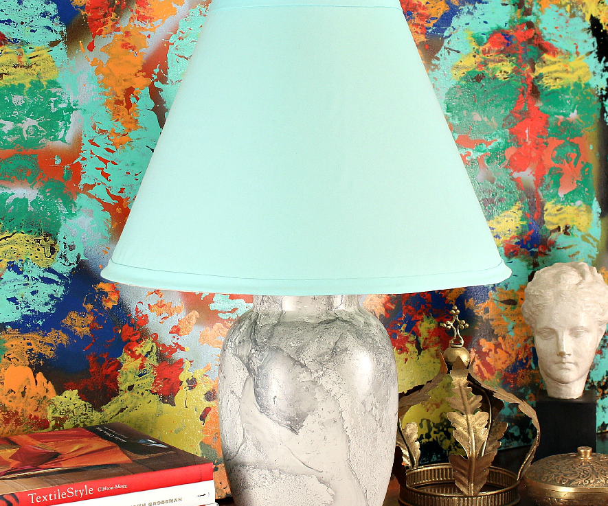 Marbled Thrift Store Lamp
