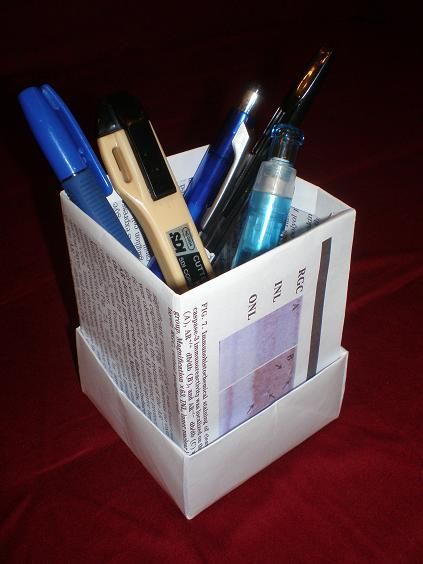 Paper Brush Pot