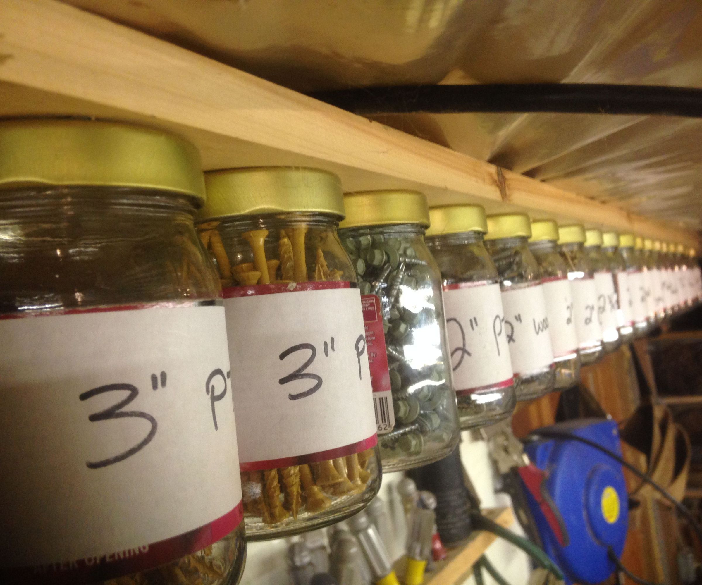 Grandpa's Glass Jar Organizer