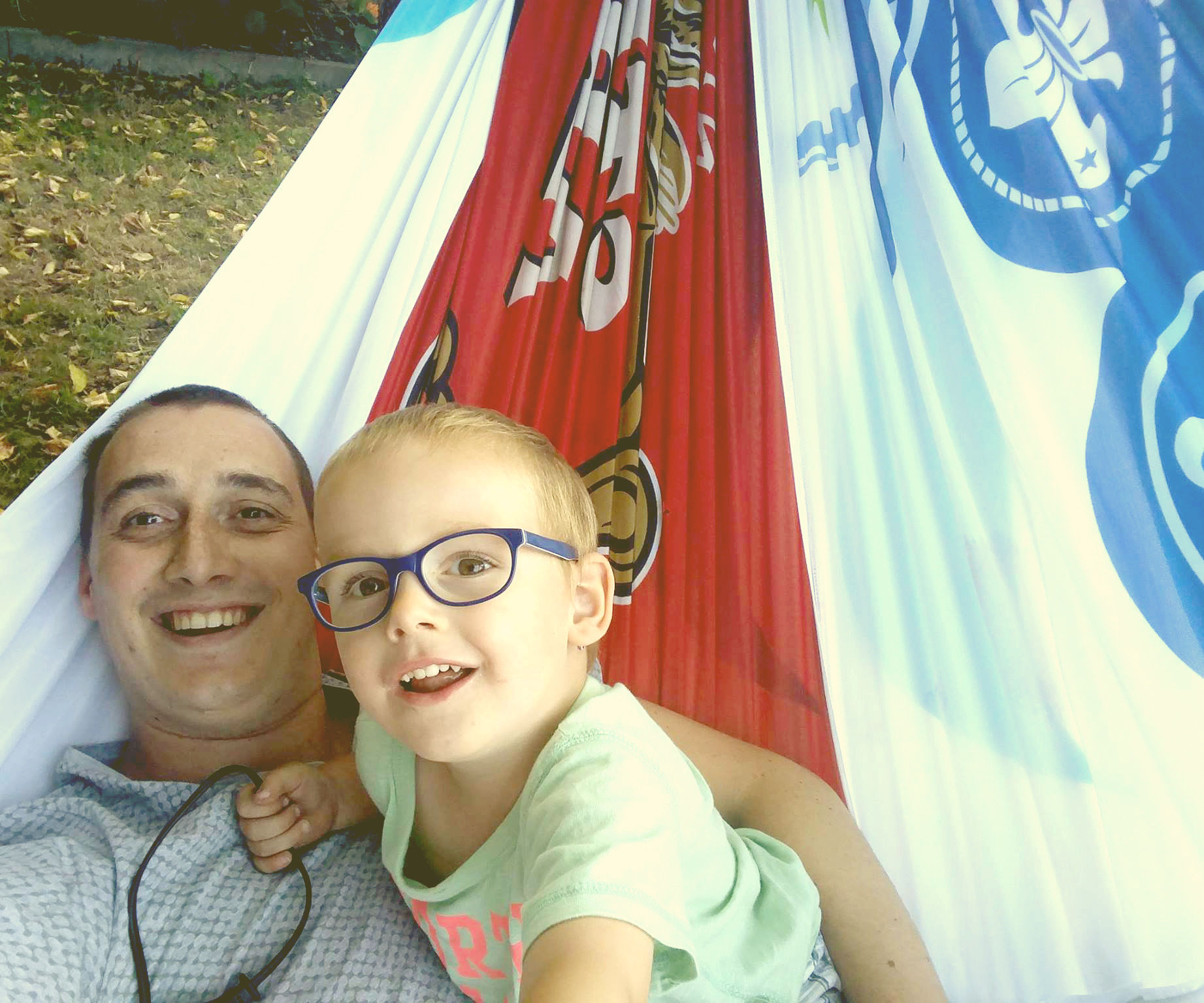 Family Hammock Made From Recycled Flags