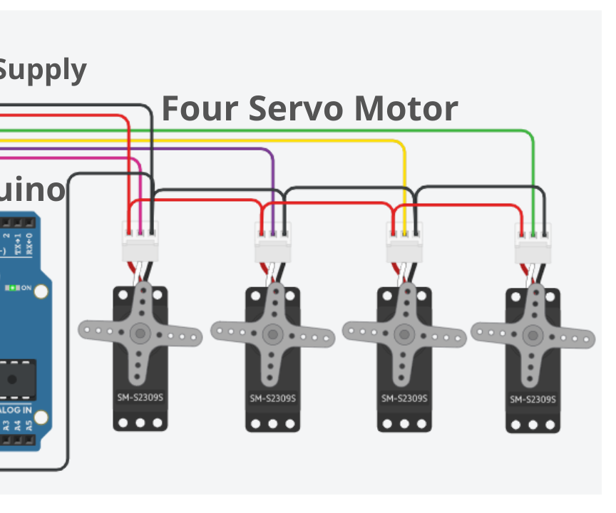How to Connect Multiple Servo Motor With Microcontroller