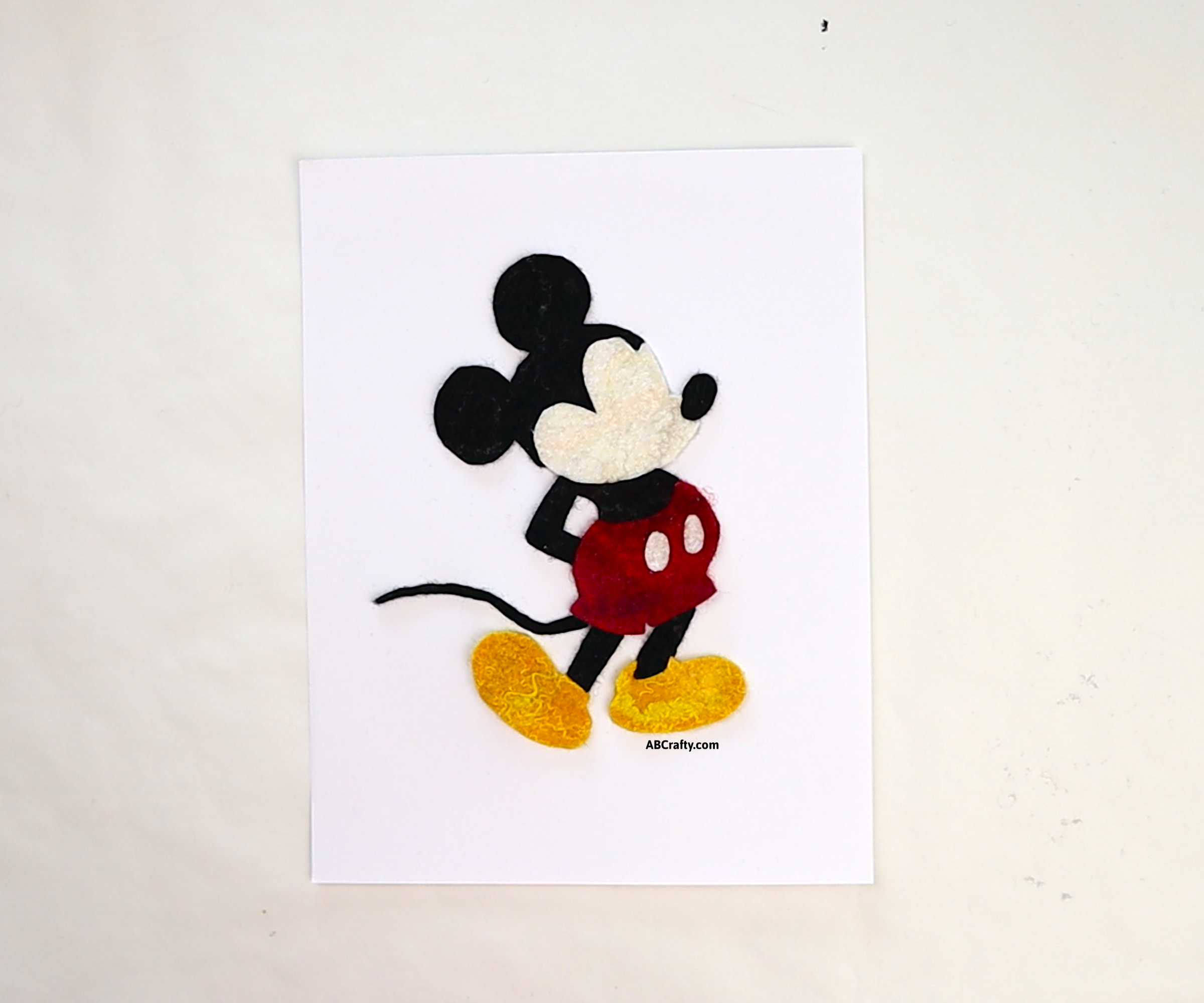 Felted Mickey Art "Mosaic"