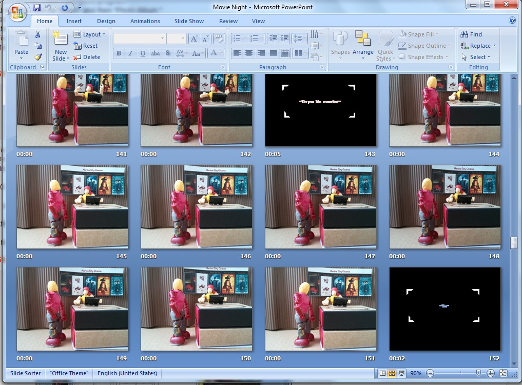 Making a Stop-Motion Silent Film Using Powerpoint
