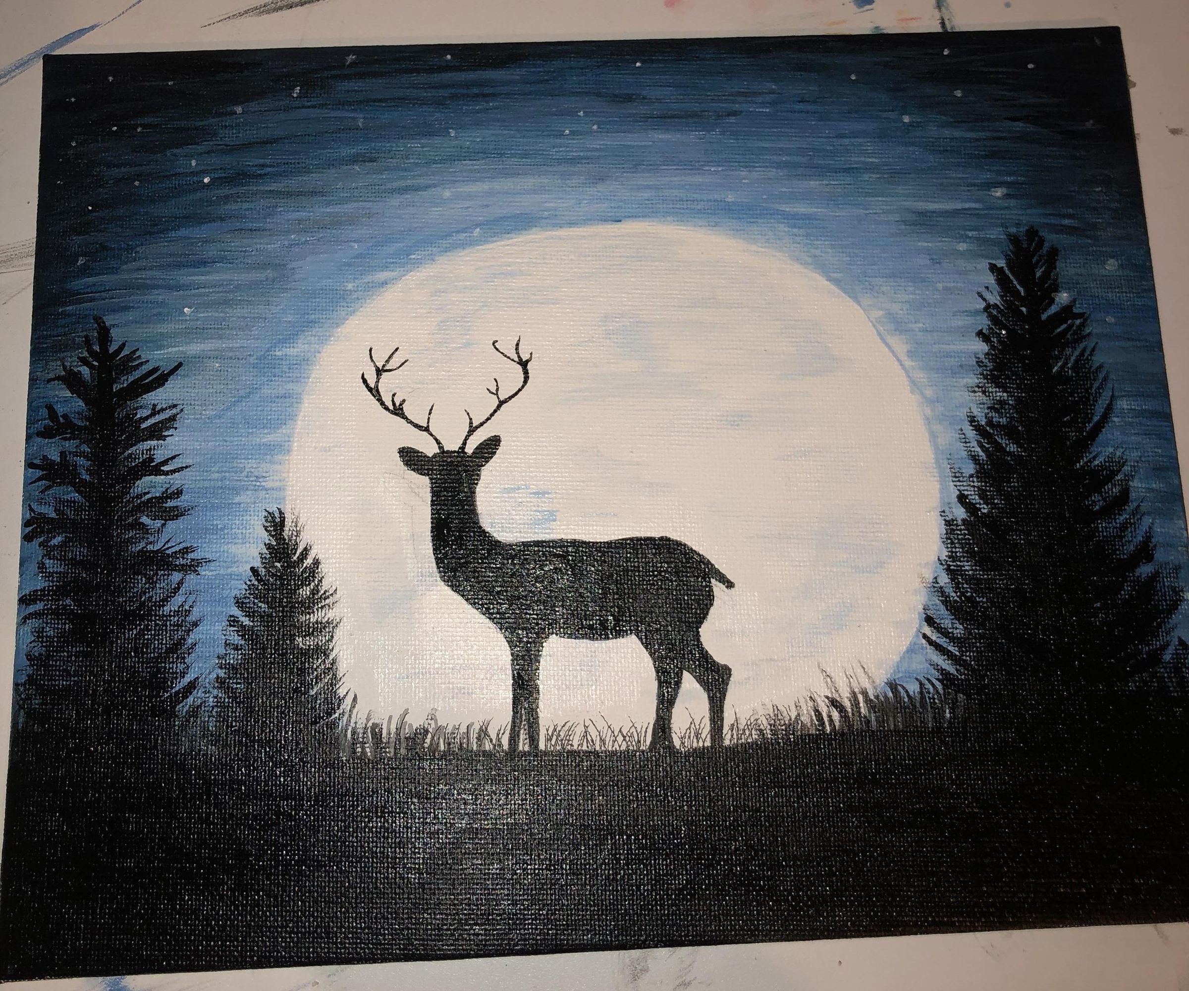 Deer in the Moonlight