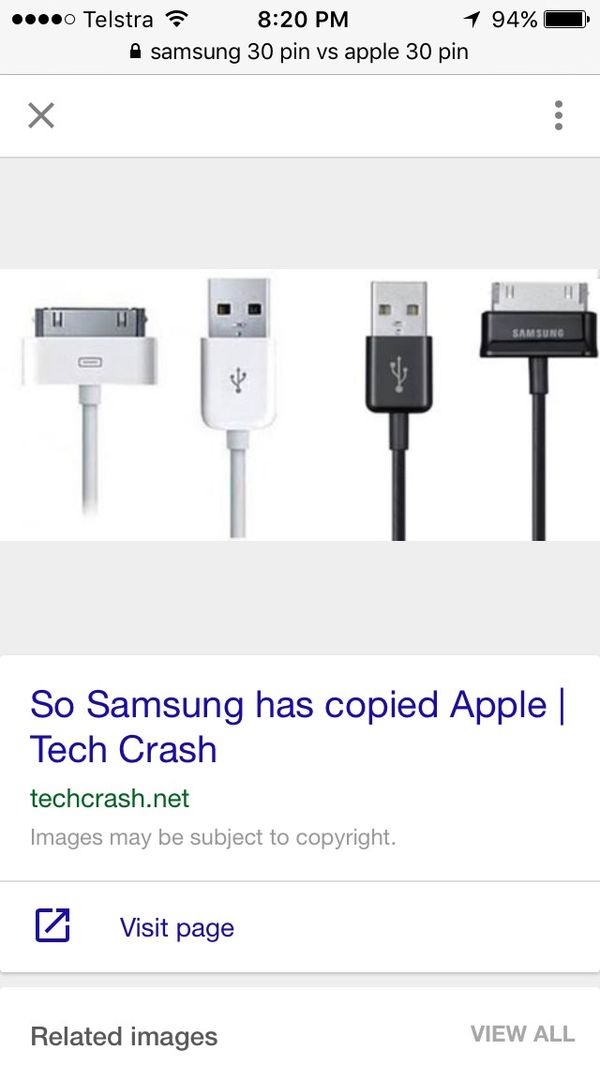 Apple 30 Pin Charger for Samsung Hack
