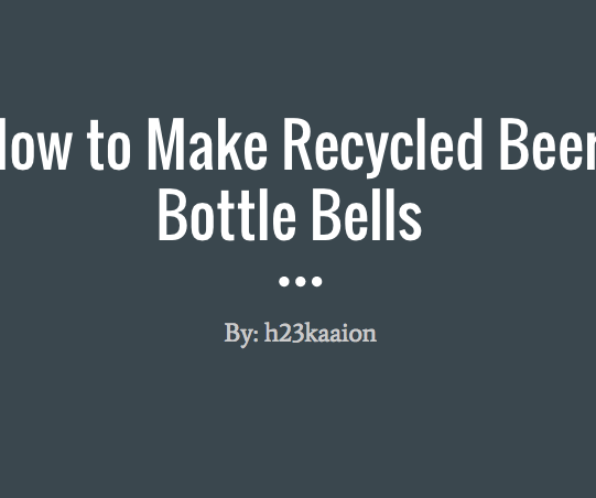 Recycled Beer Bottle Bells 