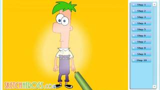 How to Draw Ferb Fletcher
