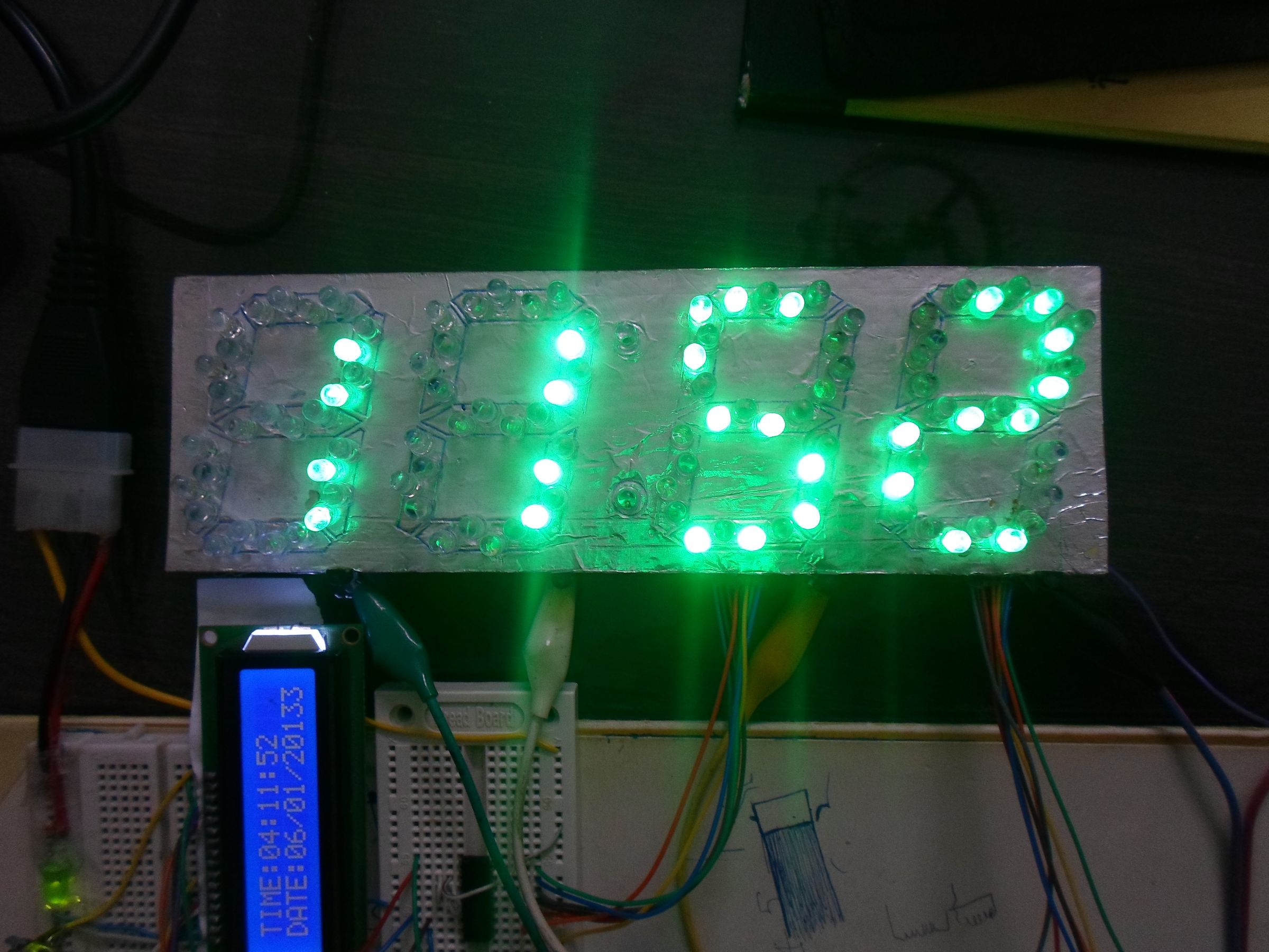 Multi Color Digital Clock 5 Steps Instructables