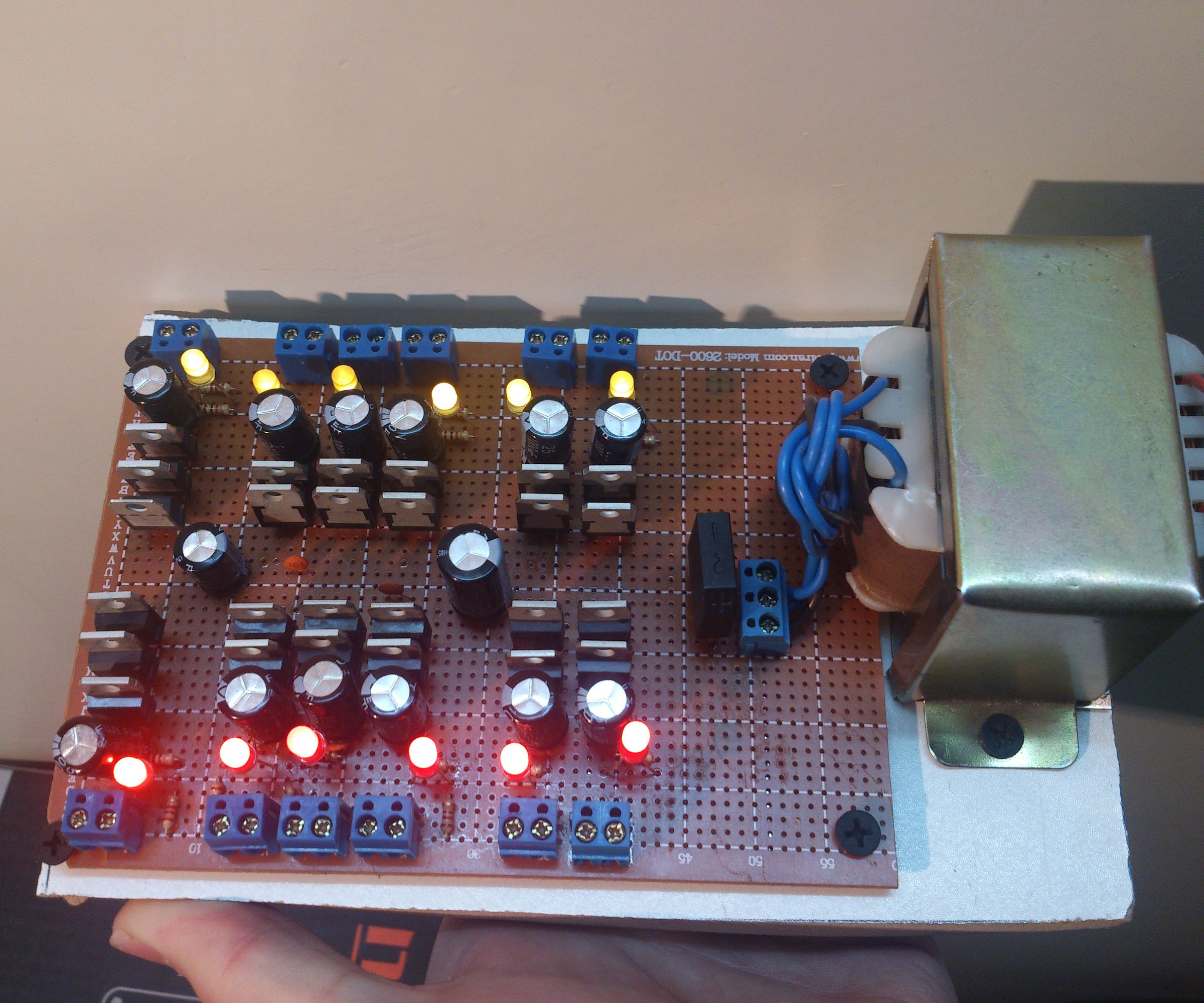 How to make multi output power supply with up to 3A outputs