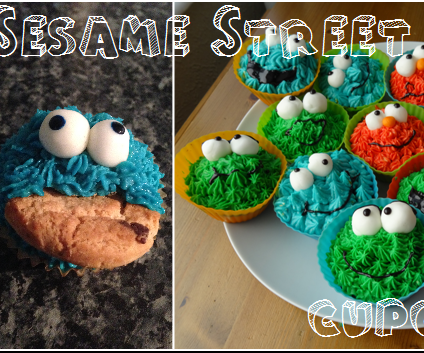 DIY Sesame Street Cupcakes