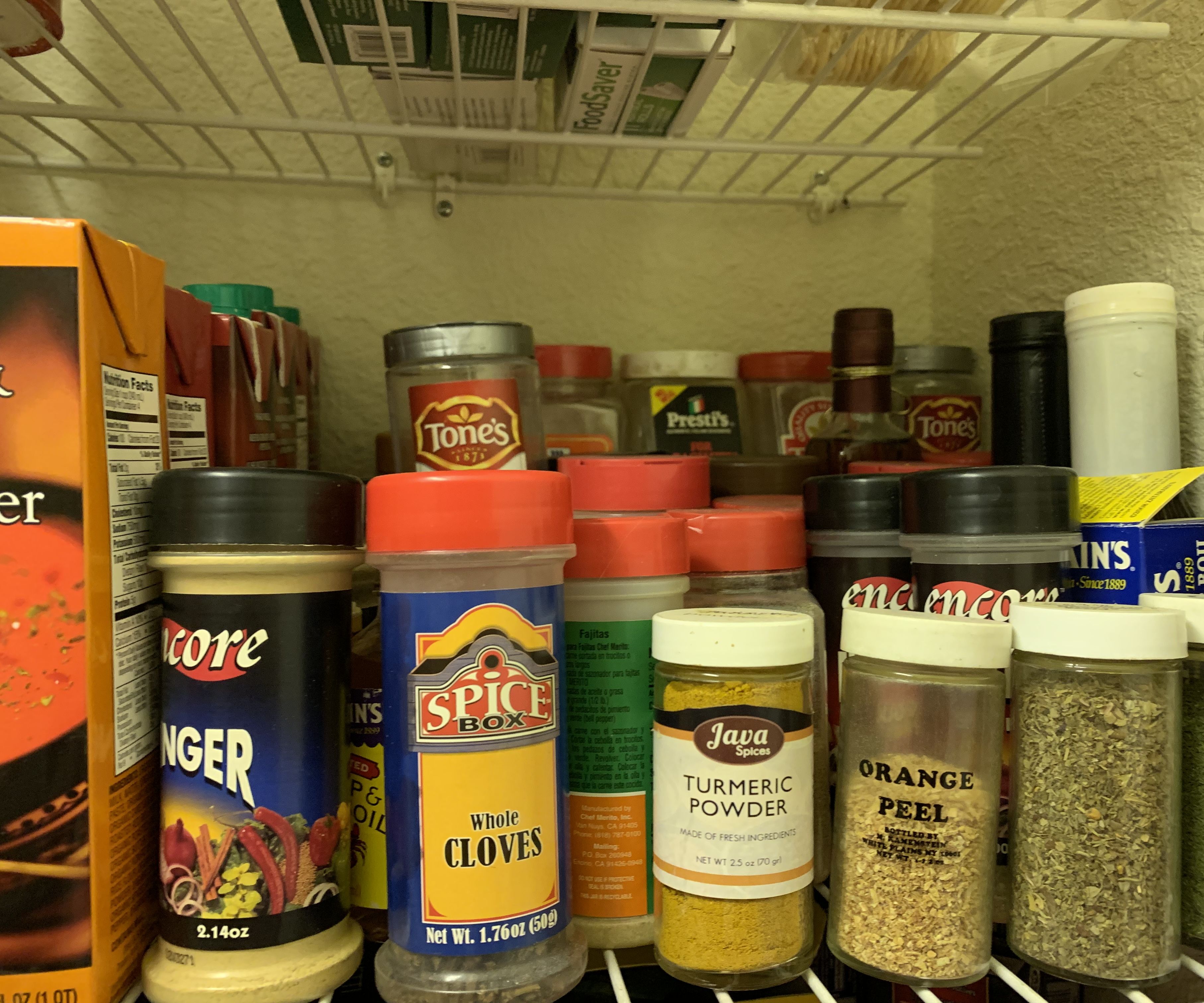 Magnetic Door Spice Rack