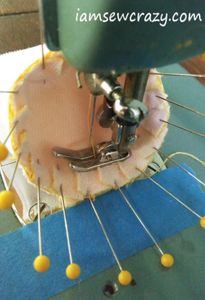 Pin and Sew the Cylinder Ends