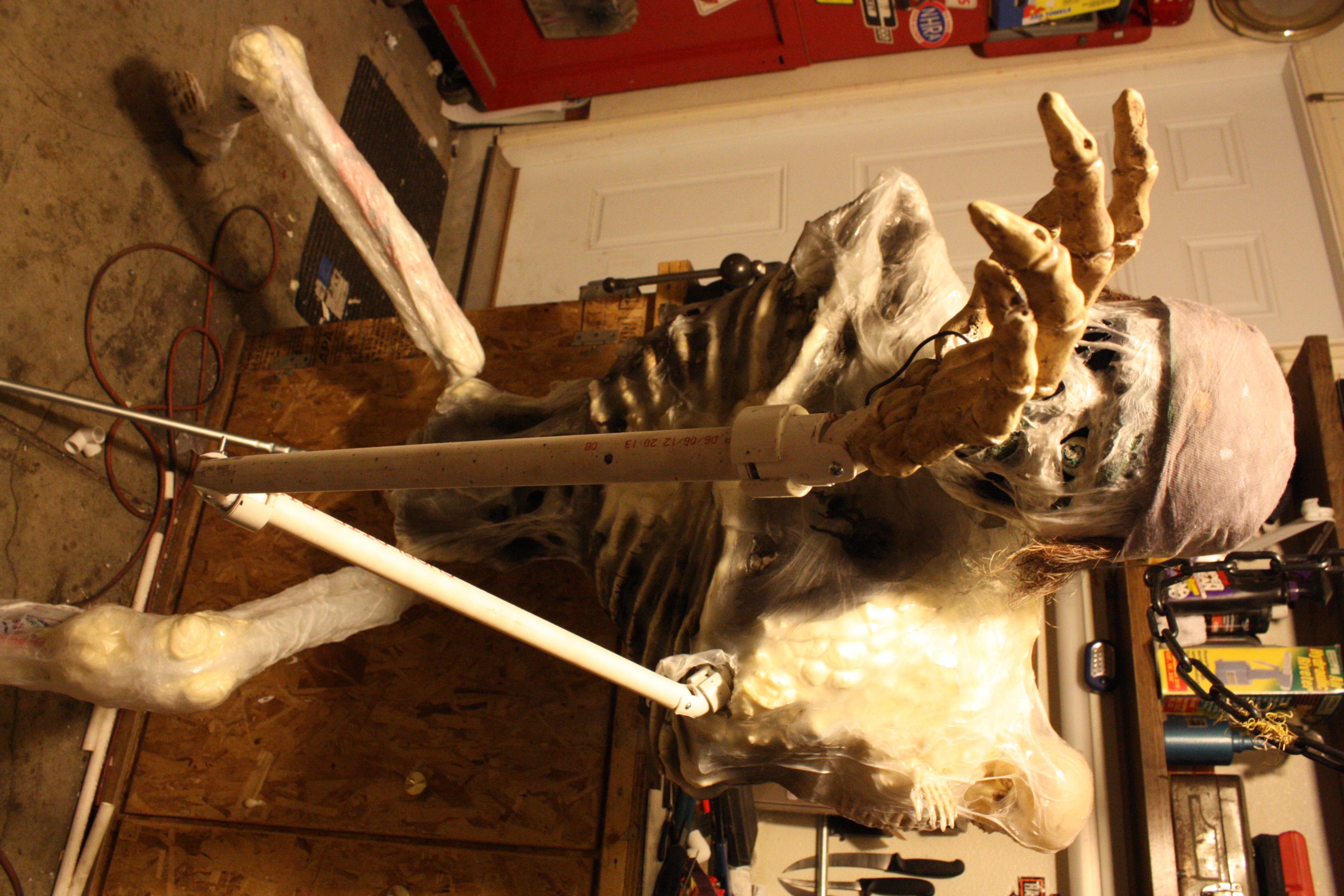 Movable PVC Joints for Halloween Props