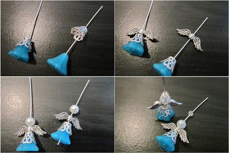 Arrange Beads Into Angel Pattern
