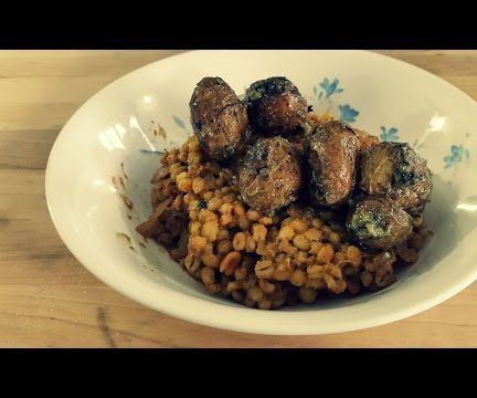 Barley Risotto With Roasted Baby Potatoes - Hissingcooker.com