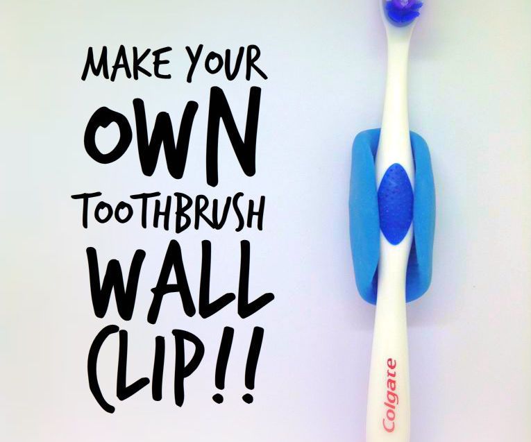 Toothbrush Wall Holder - Using Oogoo!