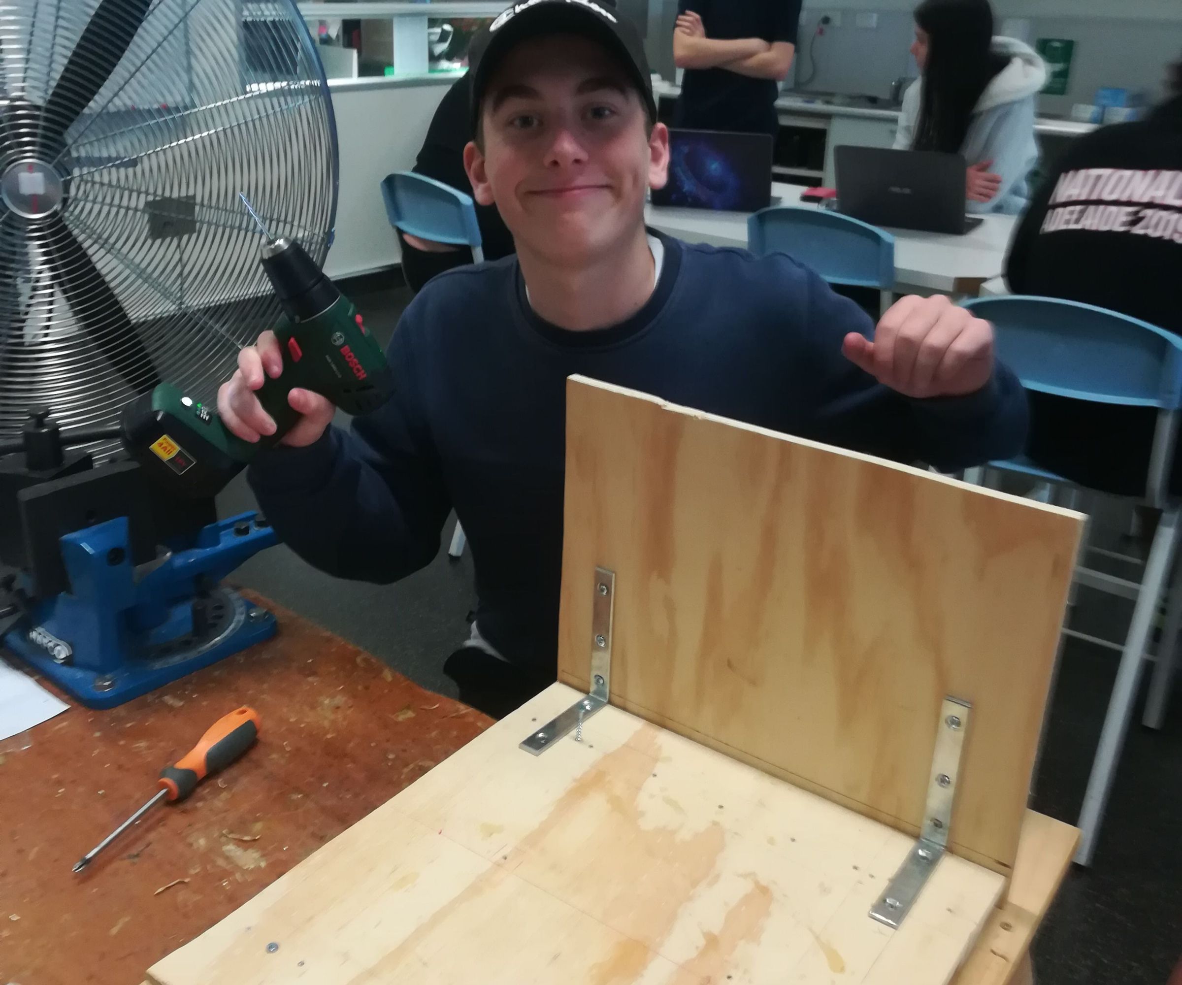 Wooden Plank With Wheels