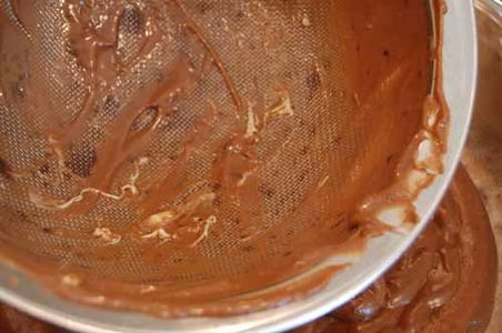 Optional: Pour Pudding Into Sieve