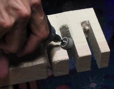 Shapeing the Large Knife Holes