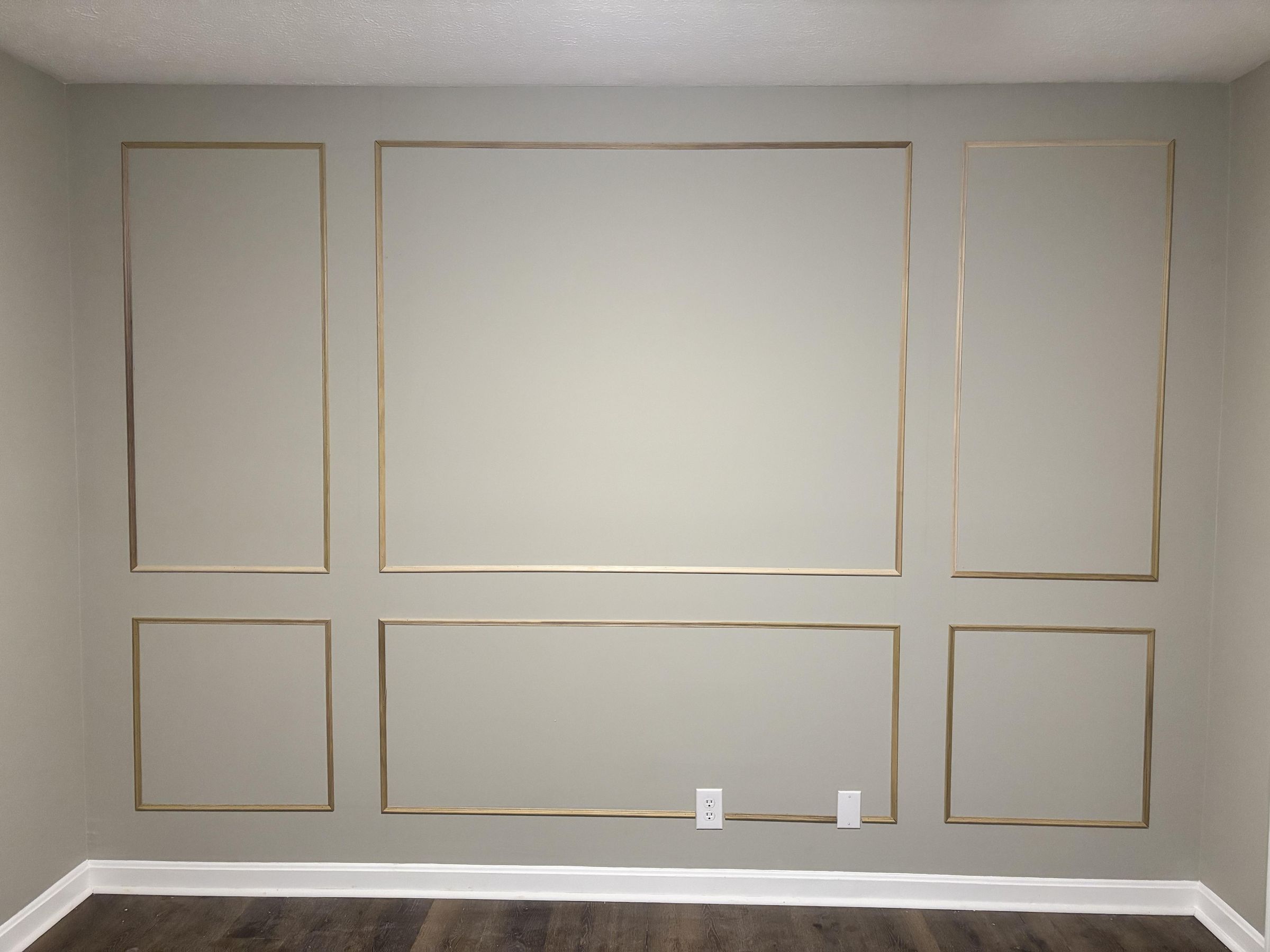 DIY Picture Frame Molding Accent Wall 12 Steps (with Pictures