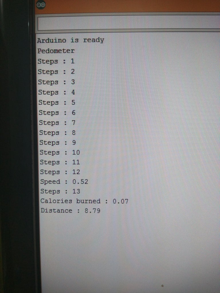 Arduino Pedometer(without Accelerometer) : 7 Steps (with Pictures ...