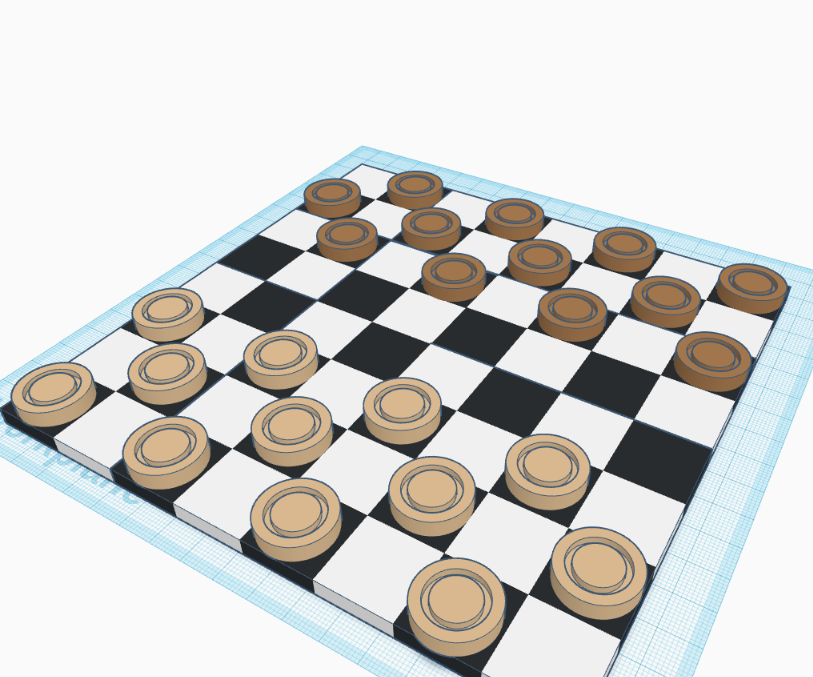 How to Make a Checkerboard Set in 3 Easy Steps in TinkerCad