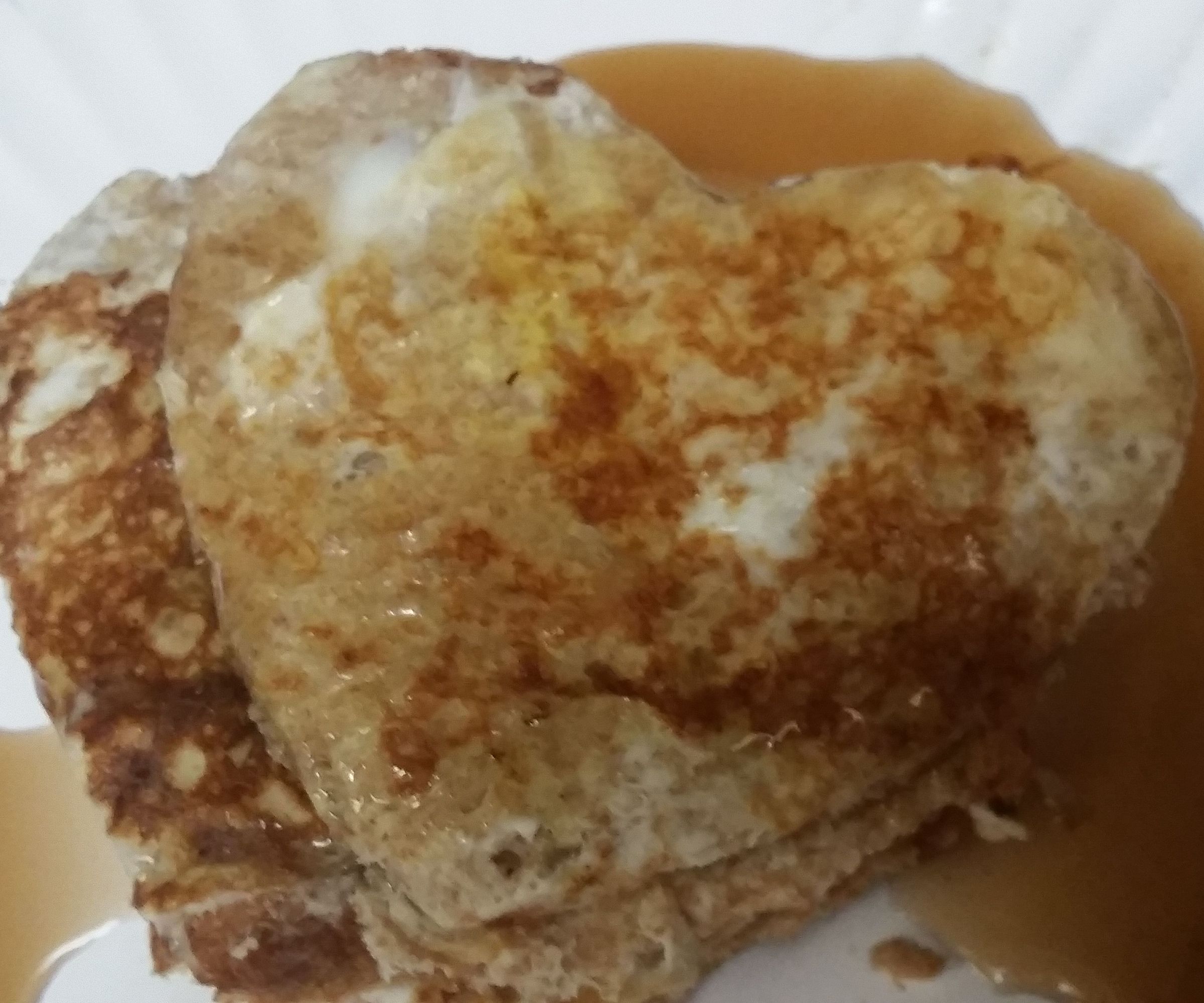 Delicious Heart Shaped French Toast