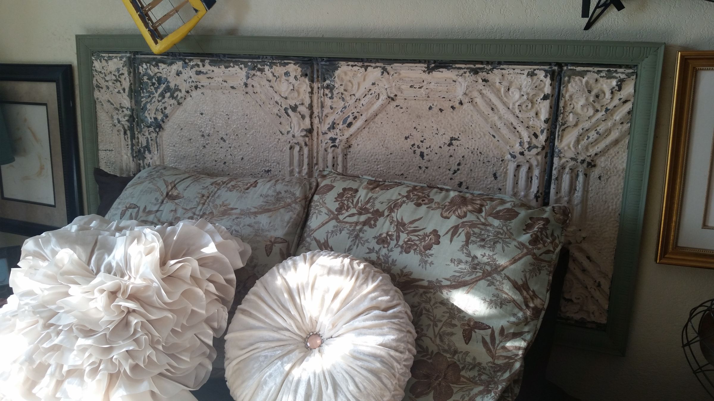 Celing Tile Headboard