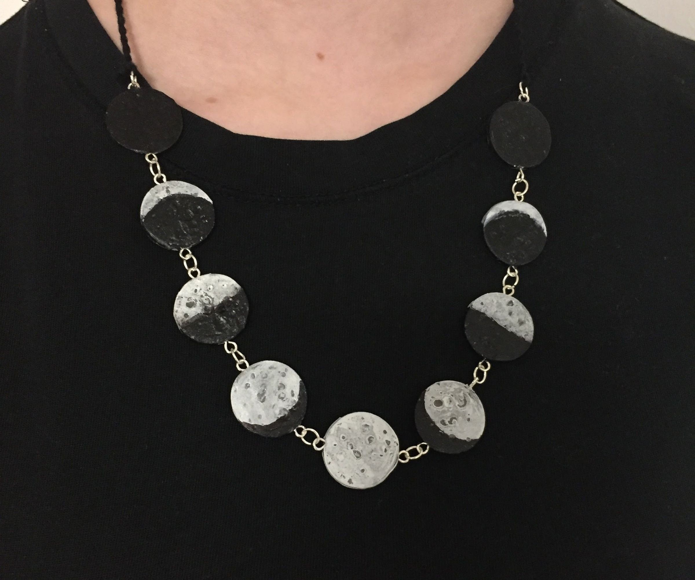  Clay Moon Phase Necklace