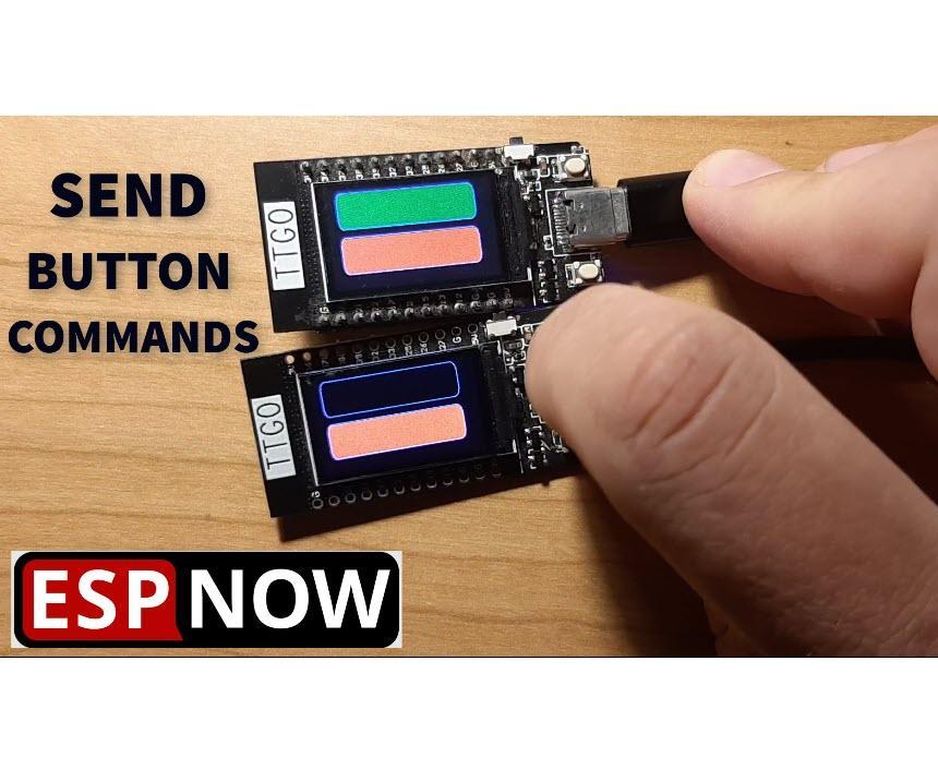 ESP NOW Effortless Control - Display on & Off Buttons With TTGO ESP32