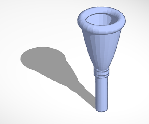 3D Printed French Horn Mouthpiece