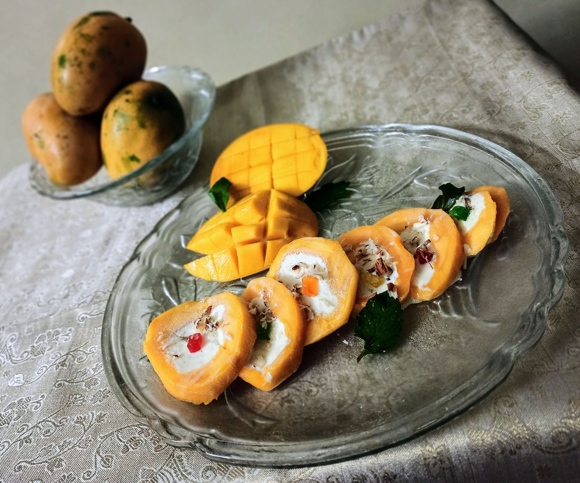 Mango Stuffed Ice Cream