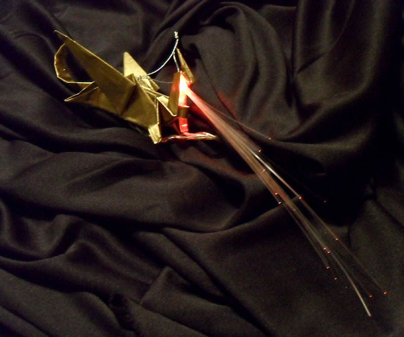 Golden Smaug Fiber Optic Ornament
