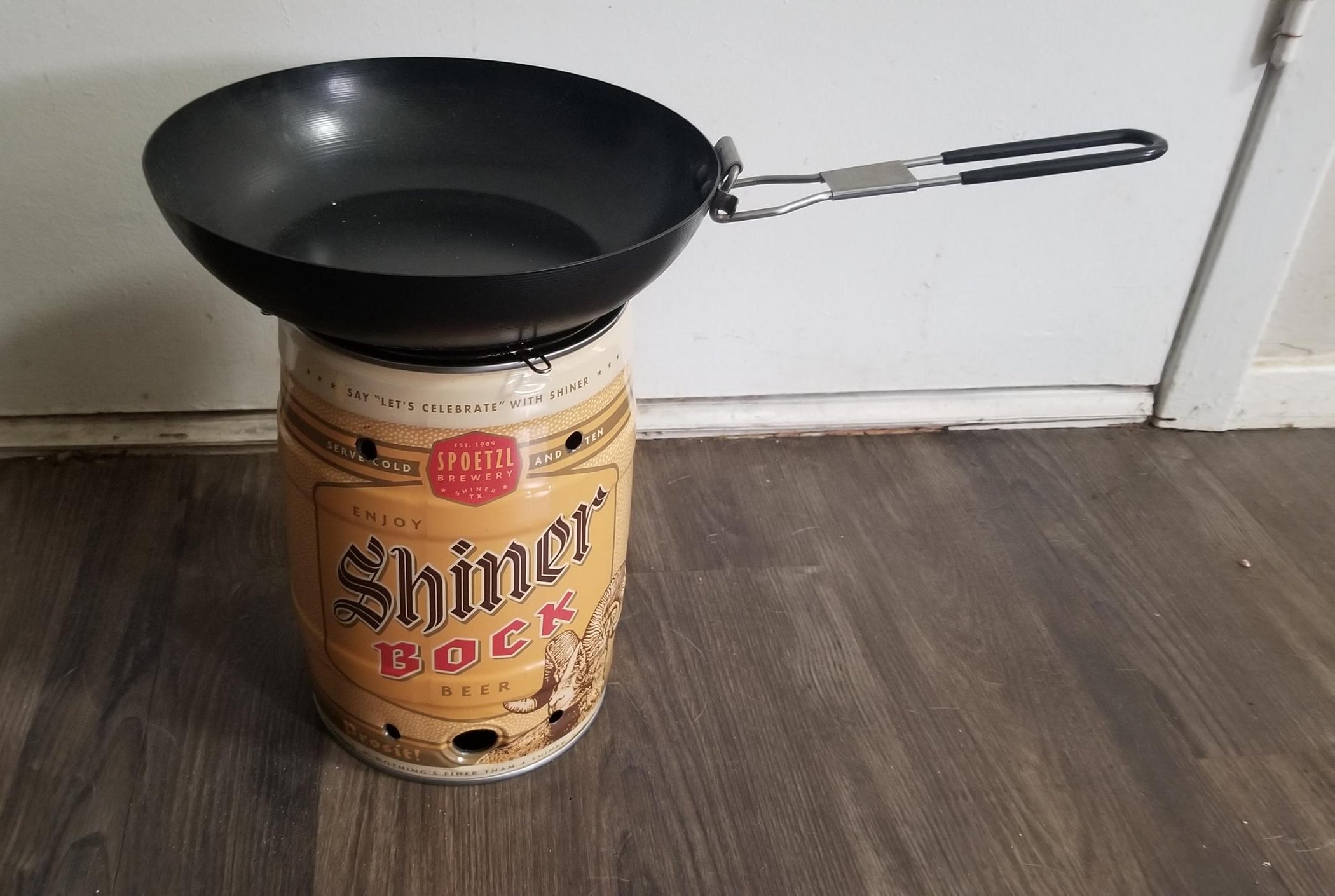 Shiner Mini Keg Camp Stove 6 Steps Instructables