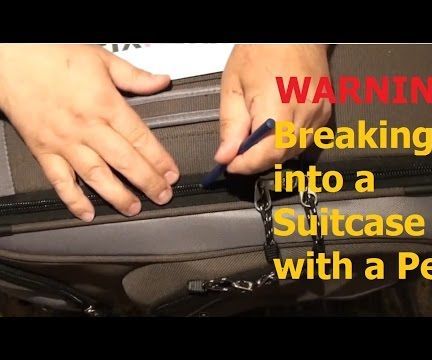 WARNING! Open a Locked Suitcase With a Pen 