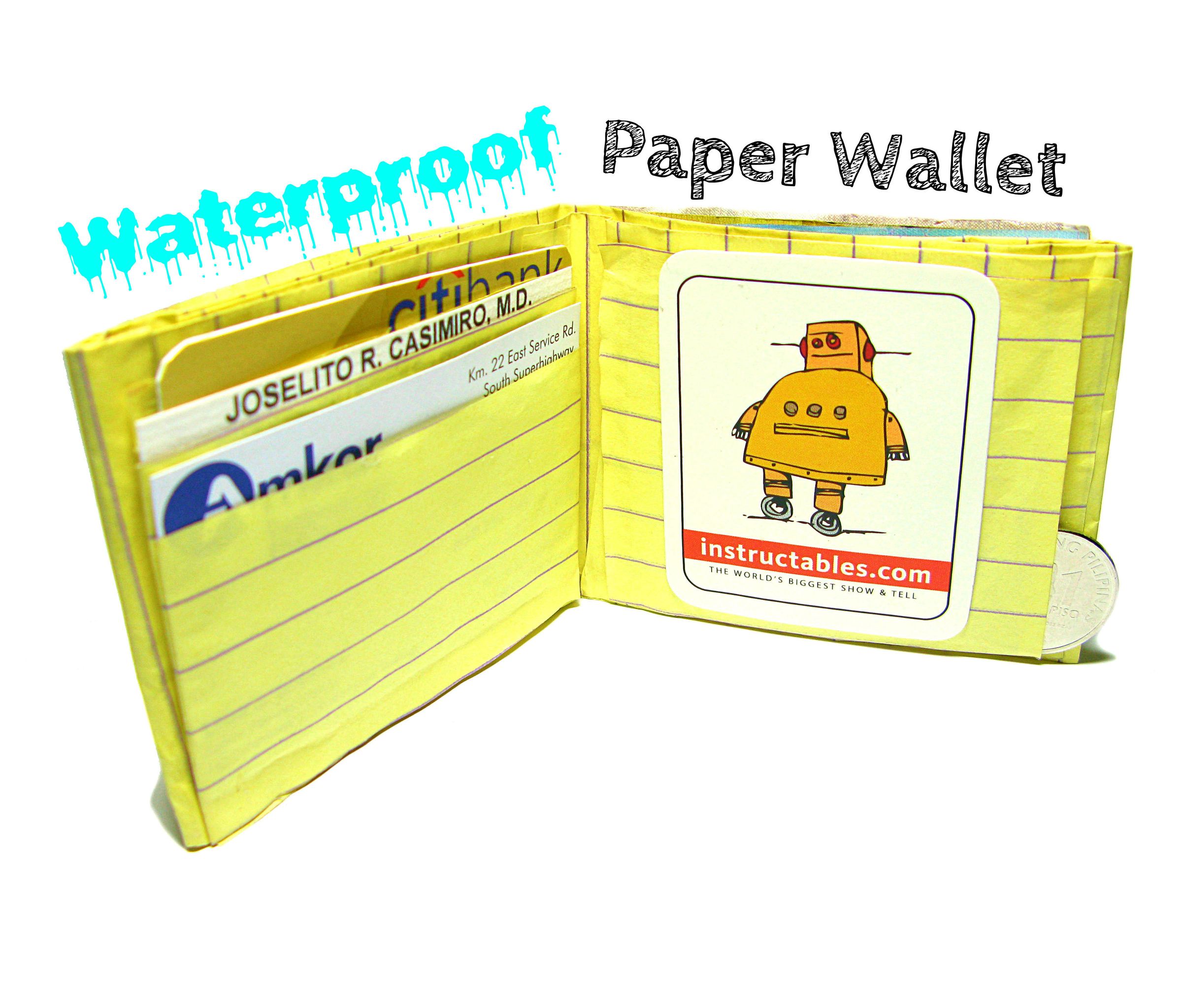 Waterproof Paper Wallet