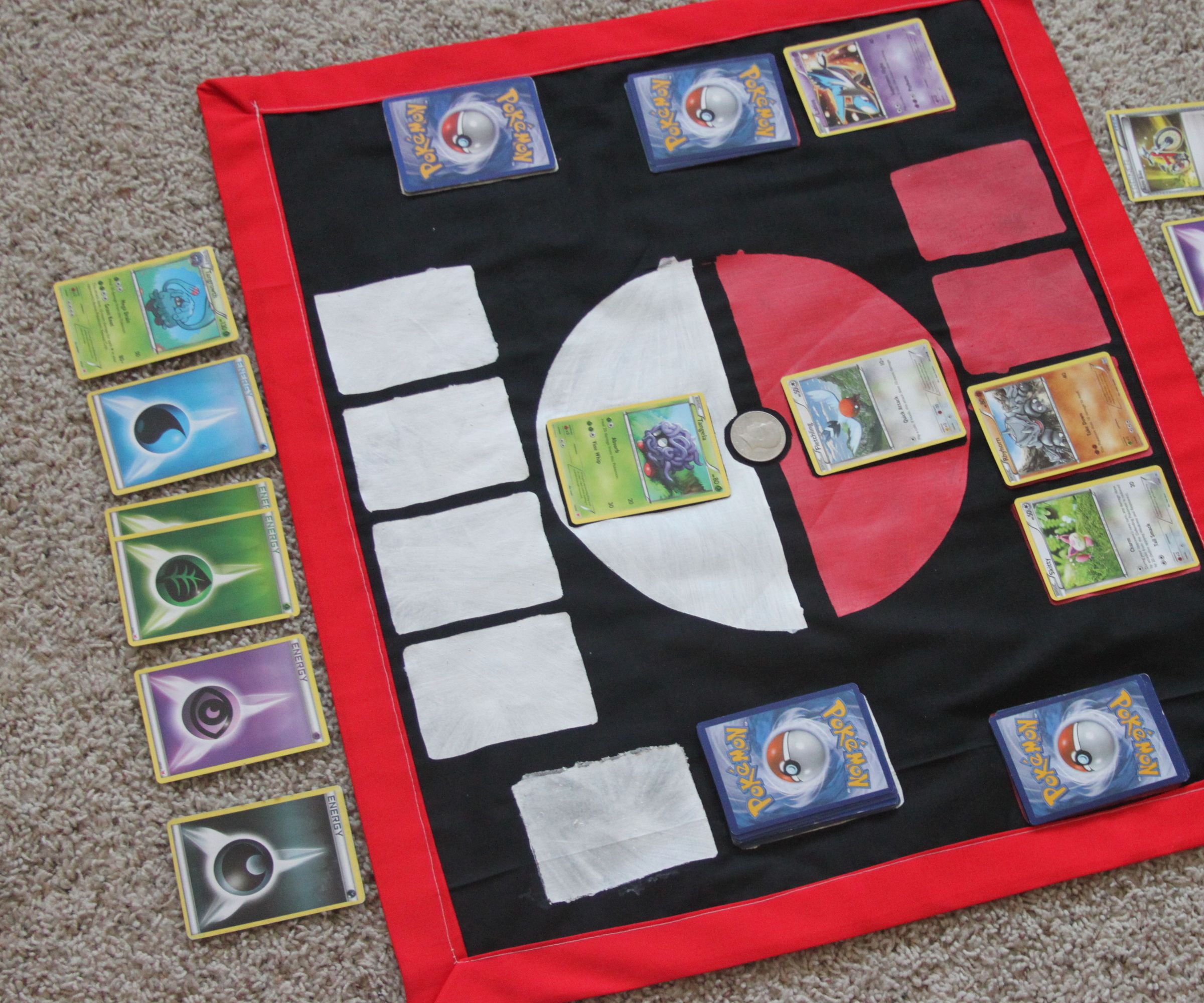 Pokemon Card Fabric Game Board