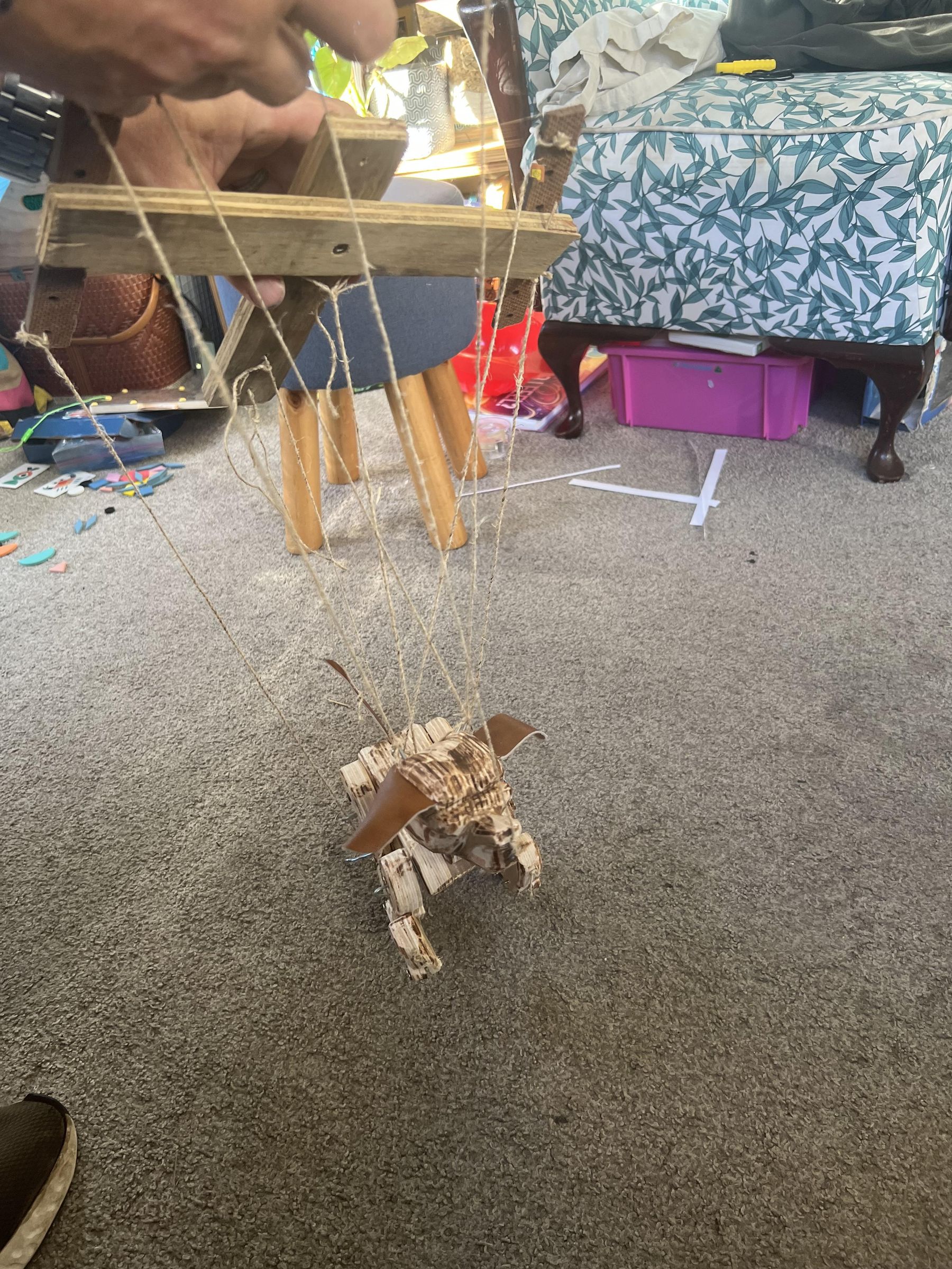 Dog String Puppet The Puppy Puppet, the Diy Dog or the Marionette Mutt : 10 Steps (with ...