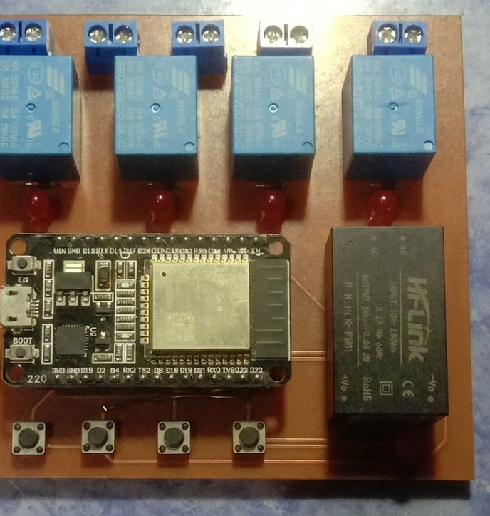 Smart Home IoT Controller WiFi Dengan ESP32 & Relay 5V