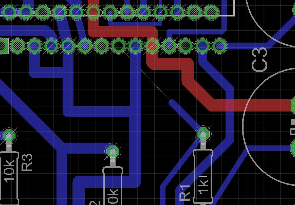 How to sort out route overlapping problems in Eagle PCB