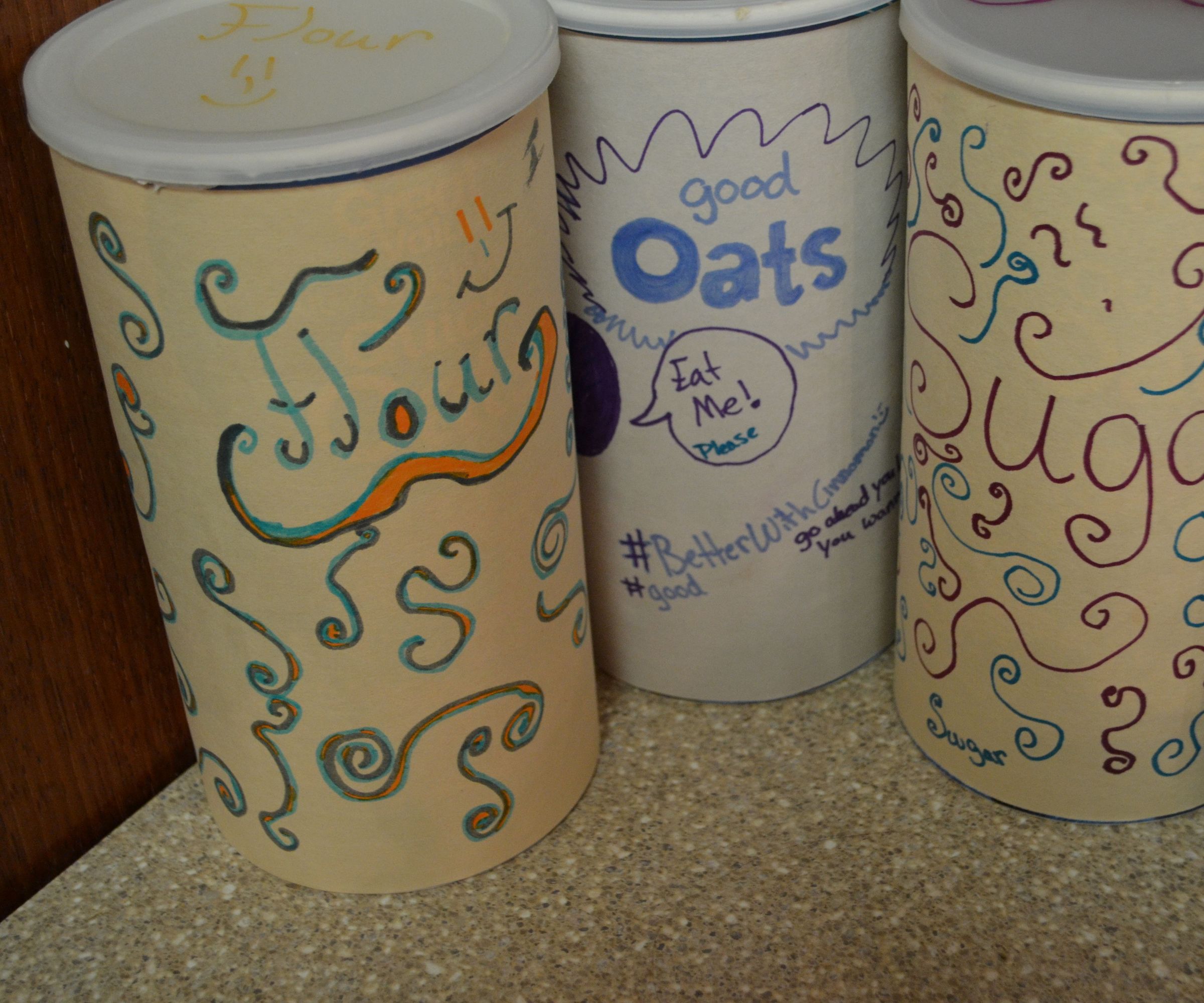 Cute Oat/flour/sugar/ect. Containers