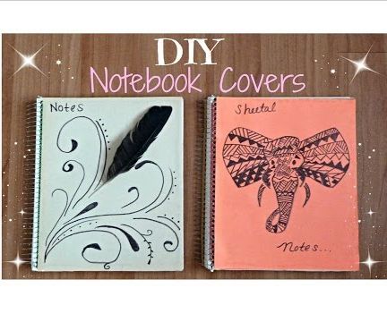  DIY Back to School Notebooks │ Tumblr Inspired │ Feathers & Tribal Elephants
