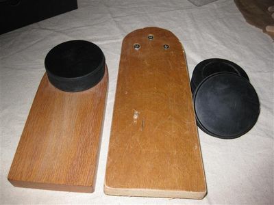 Finished Hockey Puck Bench Block