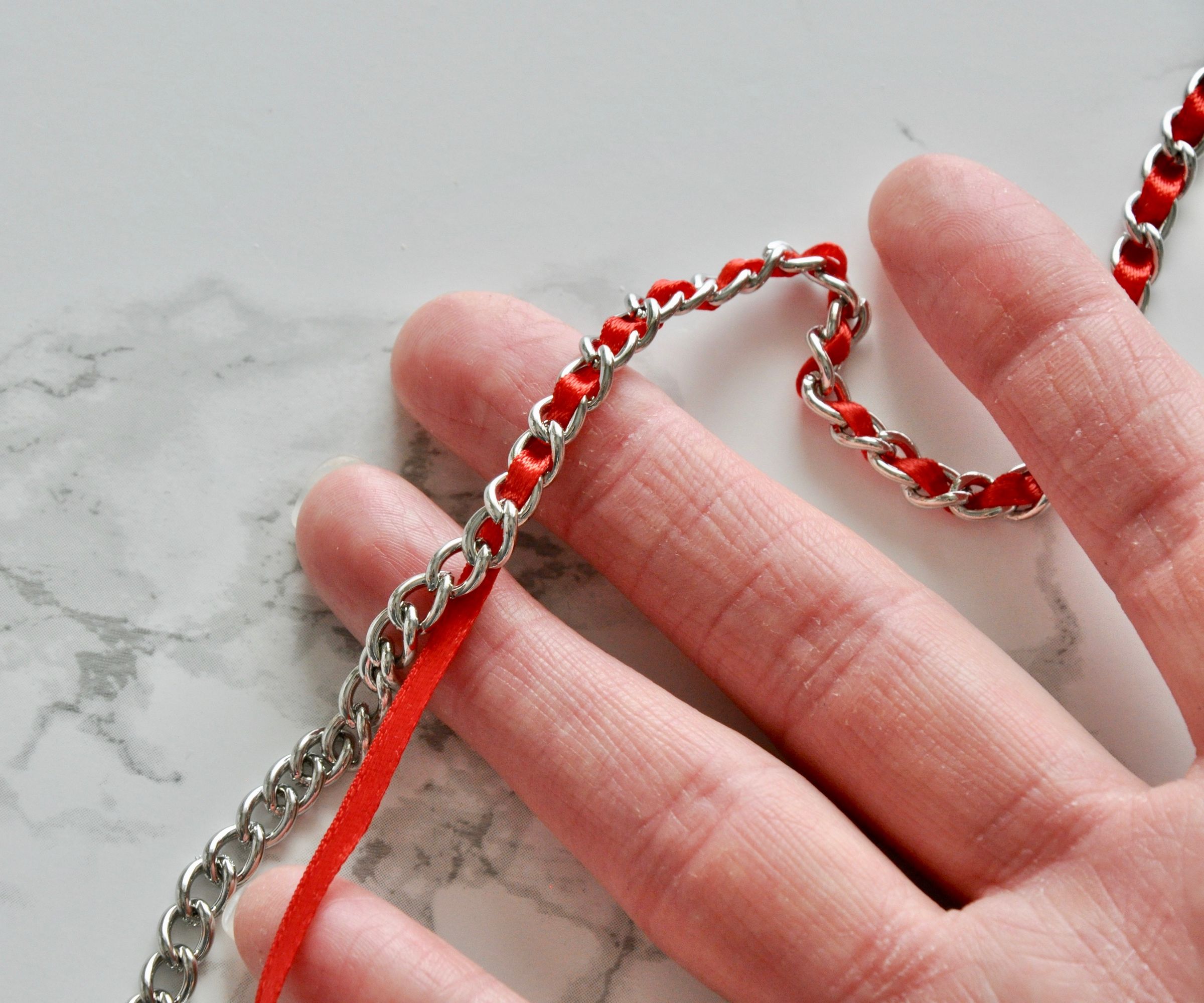 Ribbon Chain Necklace 7 Steps (with Pictures) Instructables