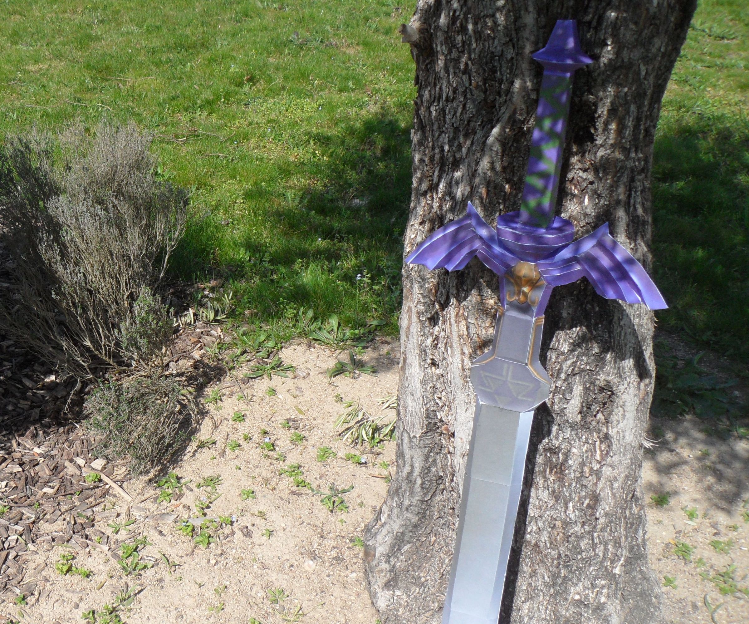Legend of Zelda Master Sword Papercraft 