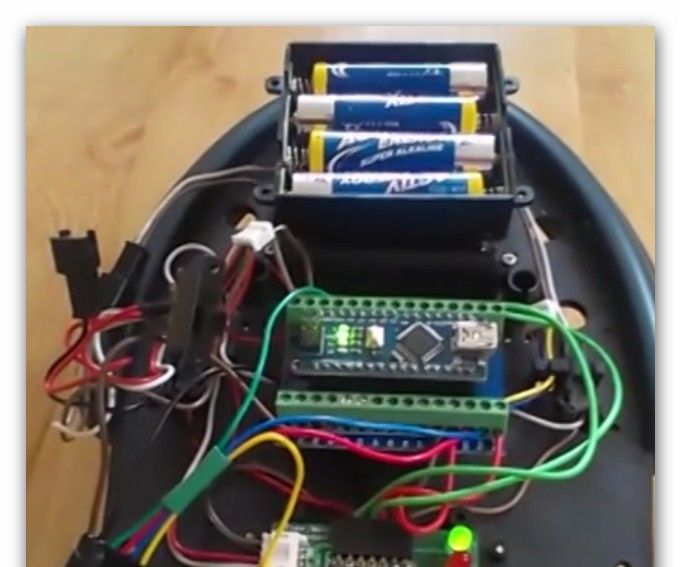 Simple Arduino Bluetooth Cybot on the Move and Android Appplication (updated)
