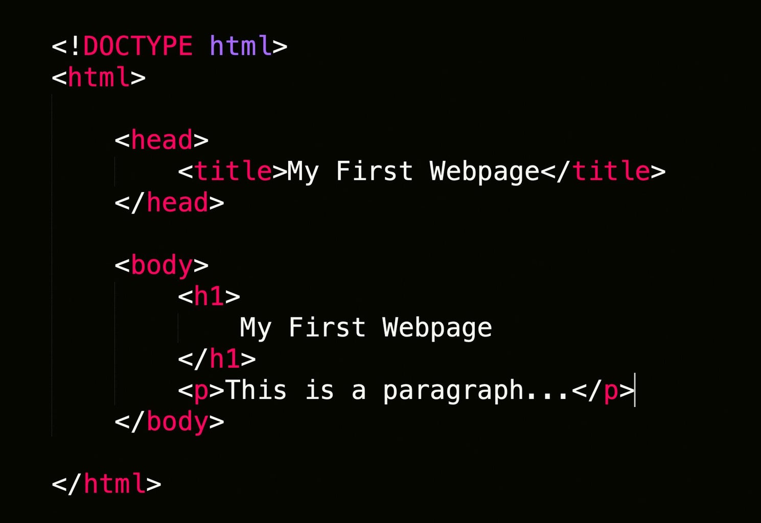 Building Your First Webpage