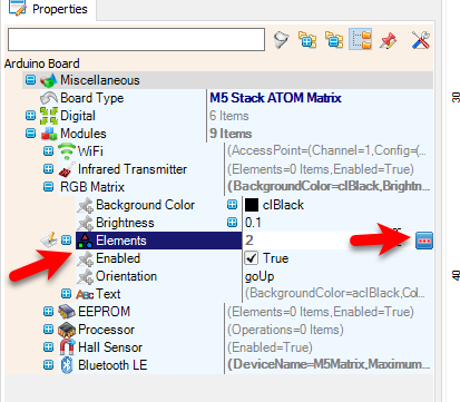 In Visuino Set Components