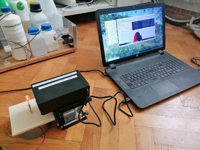First Test With a Halogen Lamp